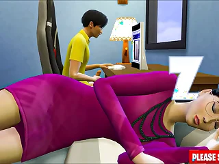 Japanese step-son fucks asian stepmom after watching porn masturbating next to her-Family Sex Taboo - Adult Movies
